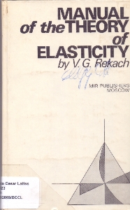 Manual of the theory of elasticity