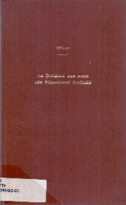 Sur la division des arcs en trigonometrie : sir les equations binomes