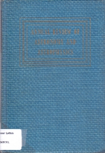 Annual review of astronomy and astrophysics