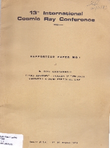 Conference papers [of the] 13th International Cosmic Ray Conference : University of Dever, Denver, Colorado, USA, 17-30 August, 1973